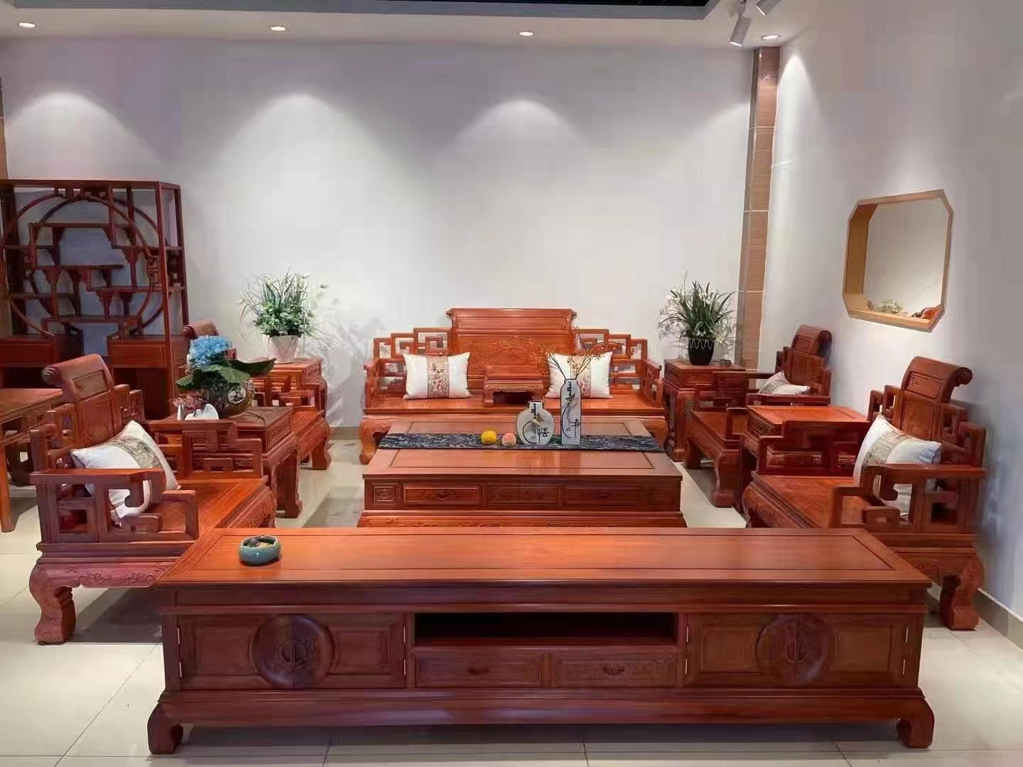 缅甸花梨木沙发